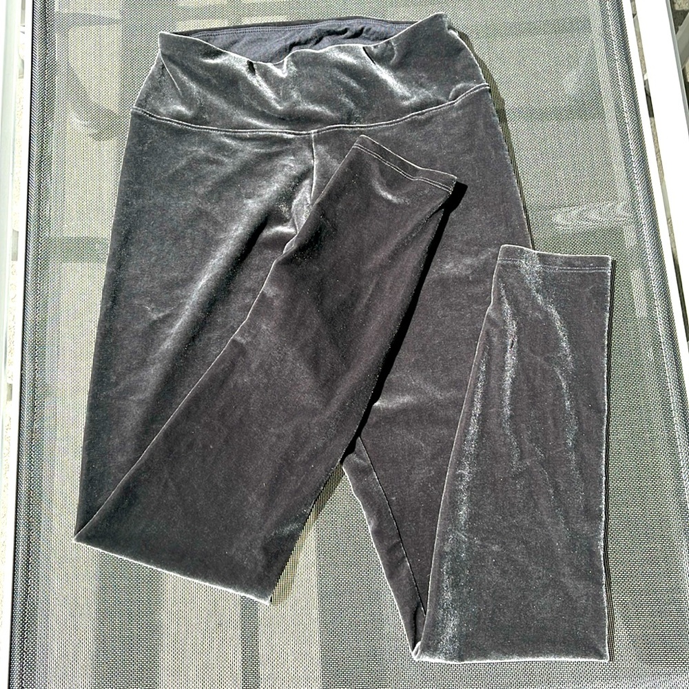 NWT EXPRESS High Waisted Slimming Velvet Velour Leggings